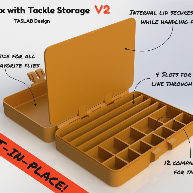 Fly Box with Tackle Storage V2 by Thomas Aslak | Download