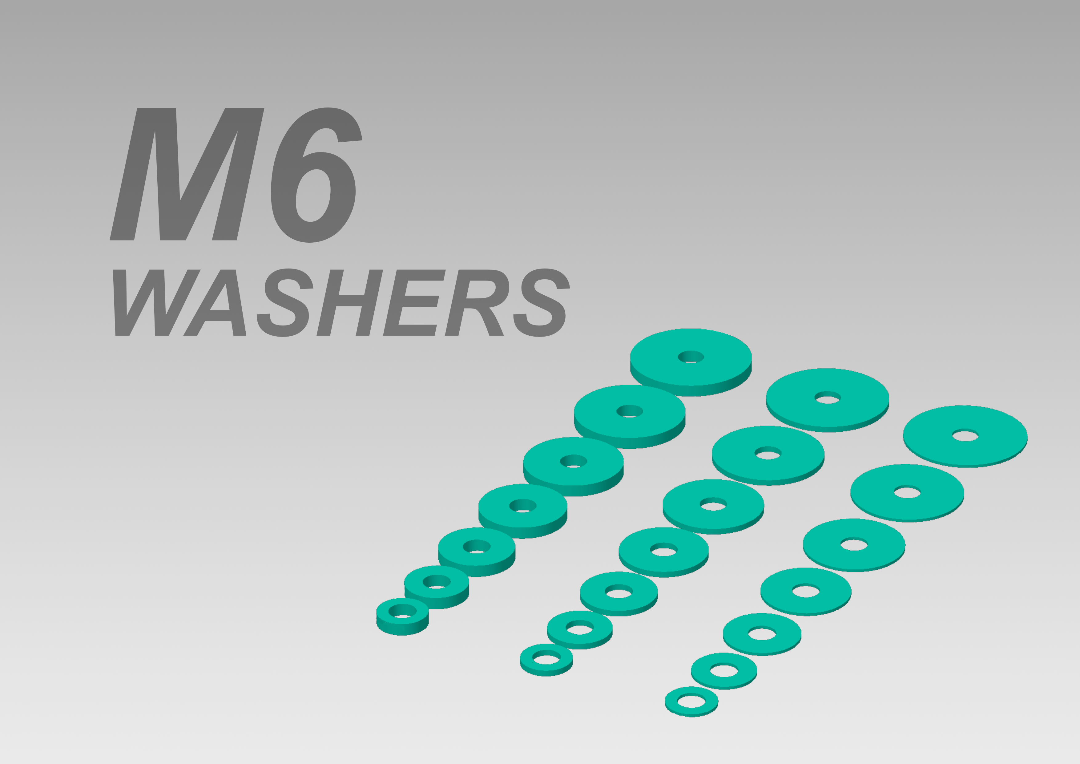 M6 washer collection