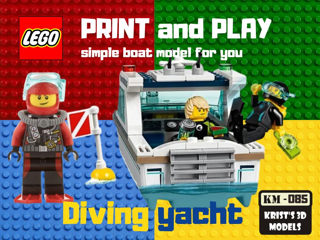LEGO DIVING YACHT Print and play