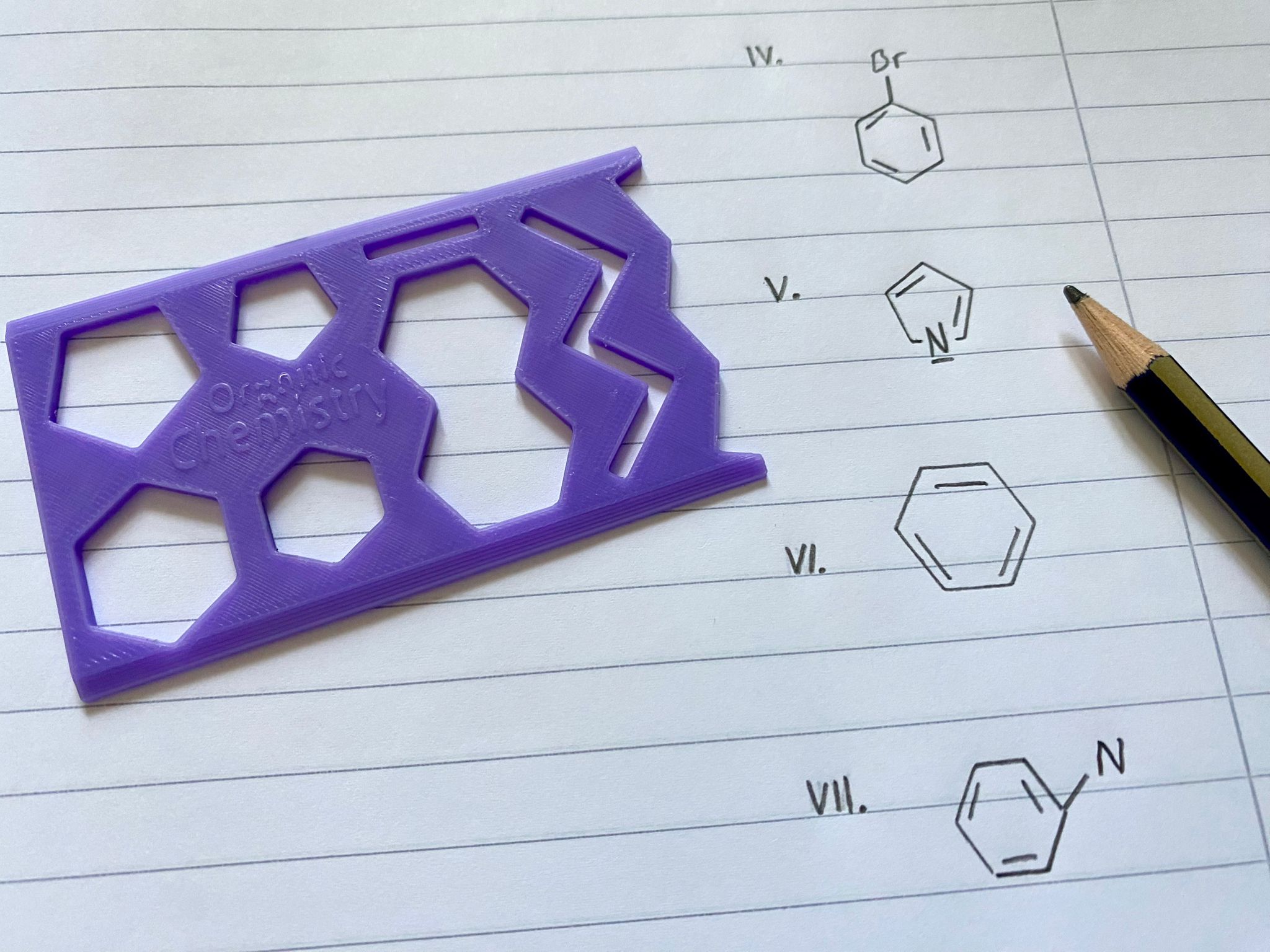 Organic Chemistry Ruler/Pattern