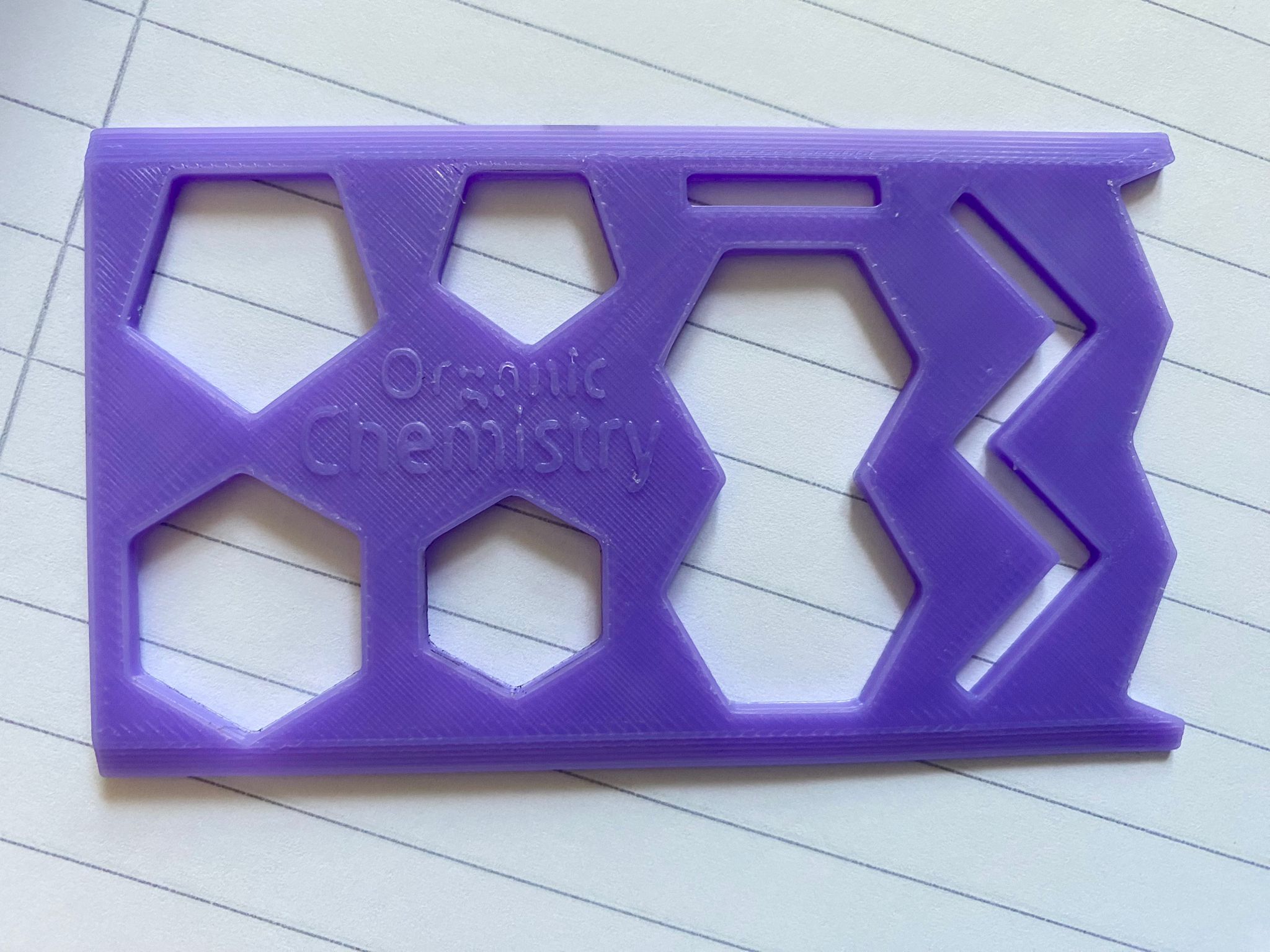 Miniatura 2 do modelo 3D Organic Chemistry Ruler/Pattern