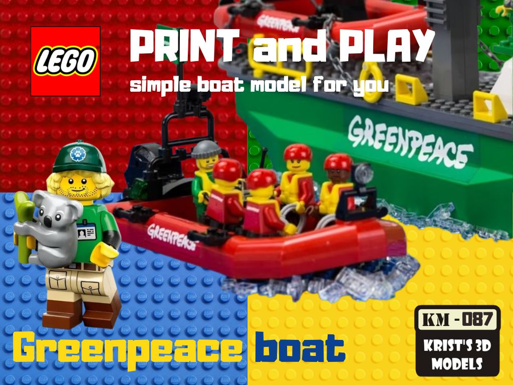 LEGO GREENPEACE BOAT - Print and play