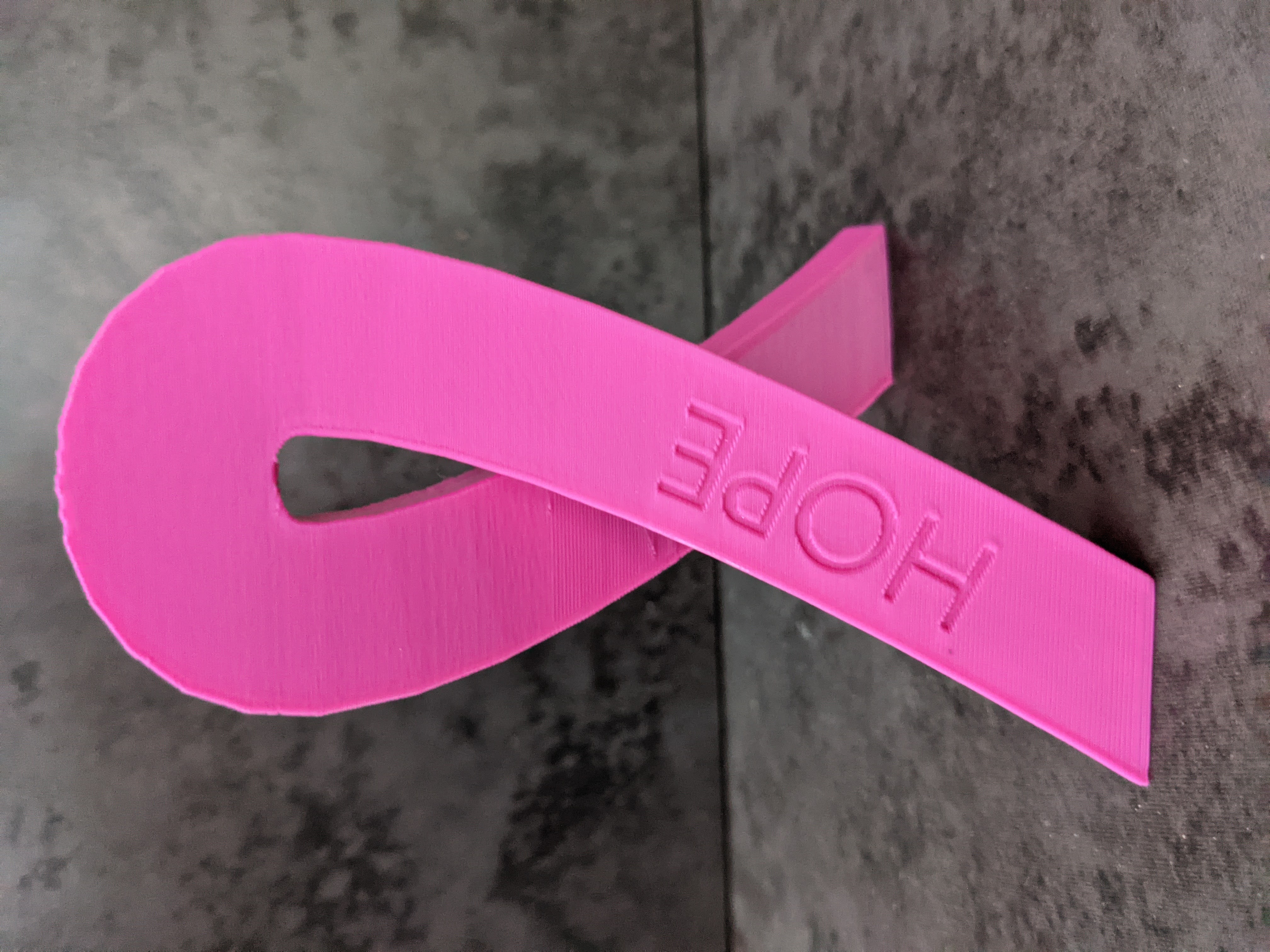 Standing Cancer Ribbon