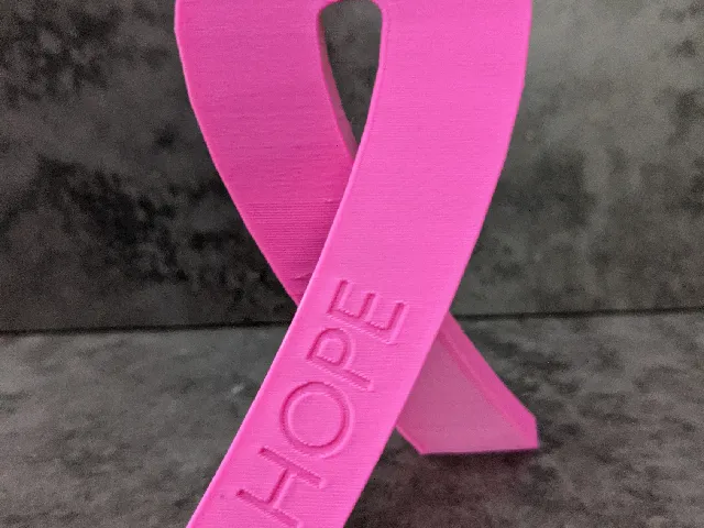 Standing Cancer Ribbon