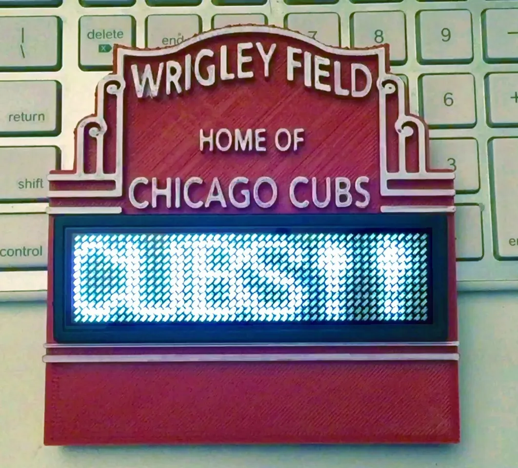 Wrigley Field Marquee Standing Sign by SpectreGadget, Download free STL  model