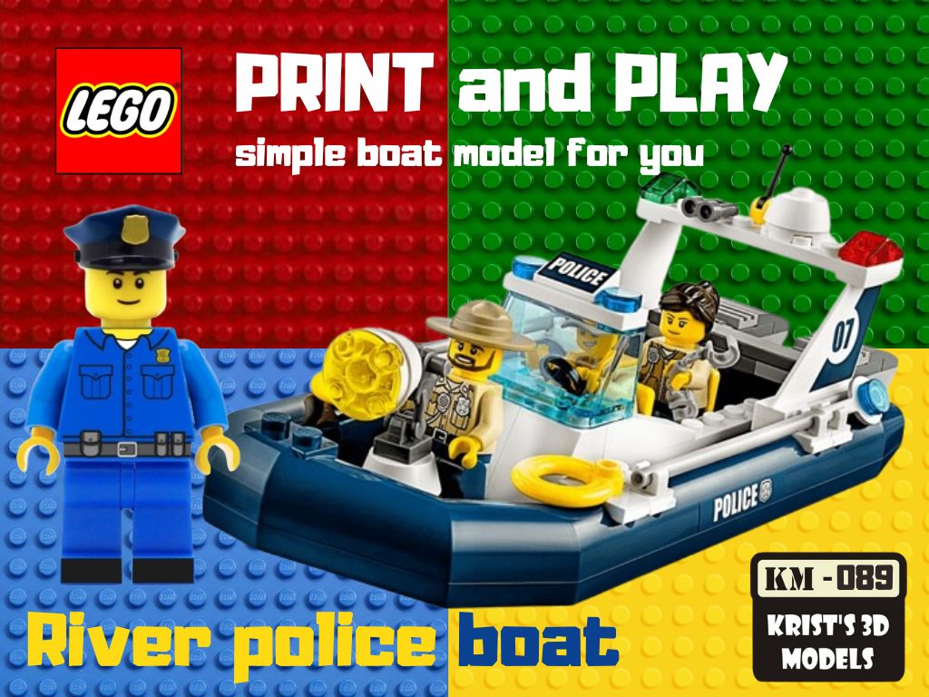 LEGO RIVER POLICE BOAT