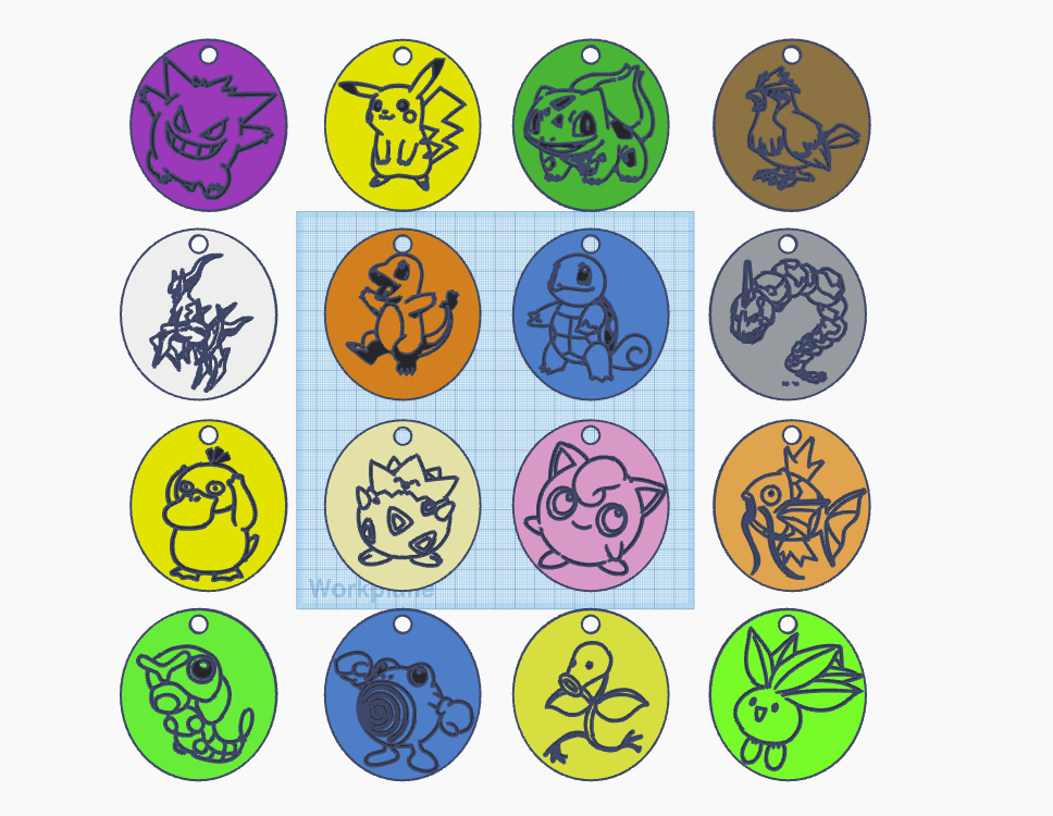 Pokémon Keychains