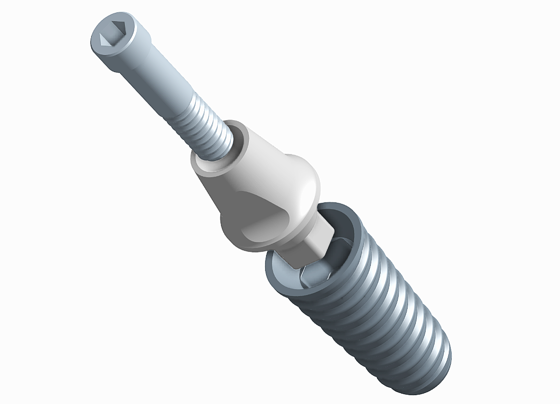 Miniatura 2 do modelo 3D Tooth implant model