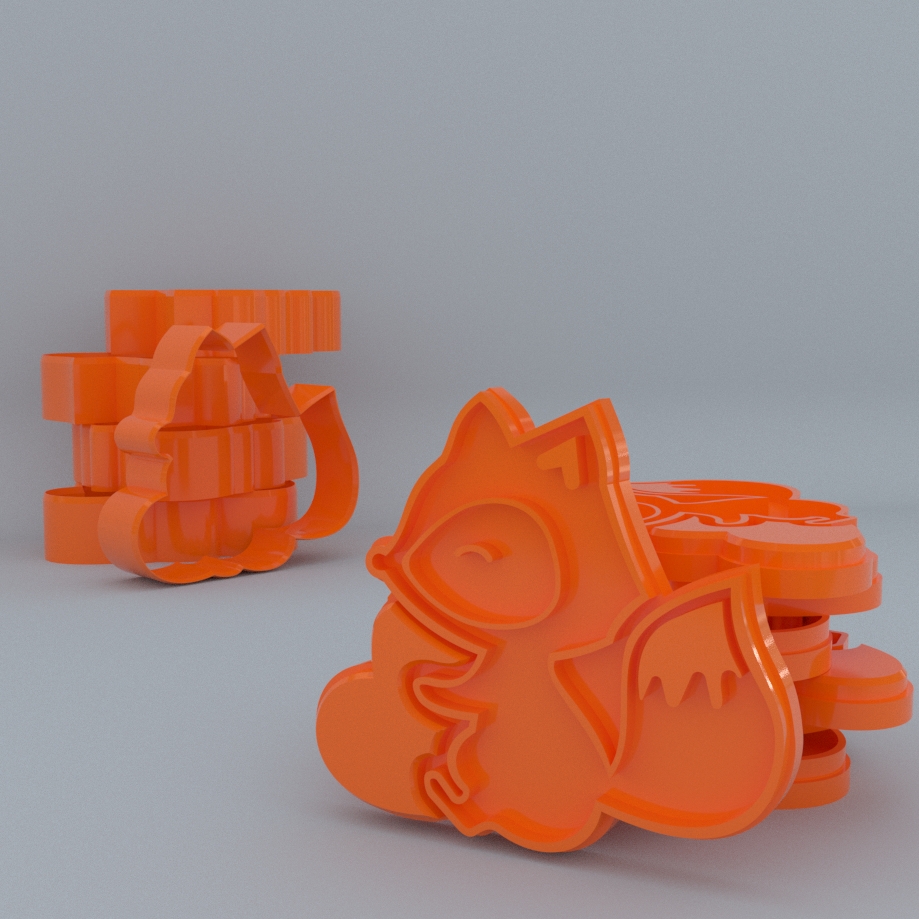 Love squirrel cookie cutter