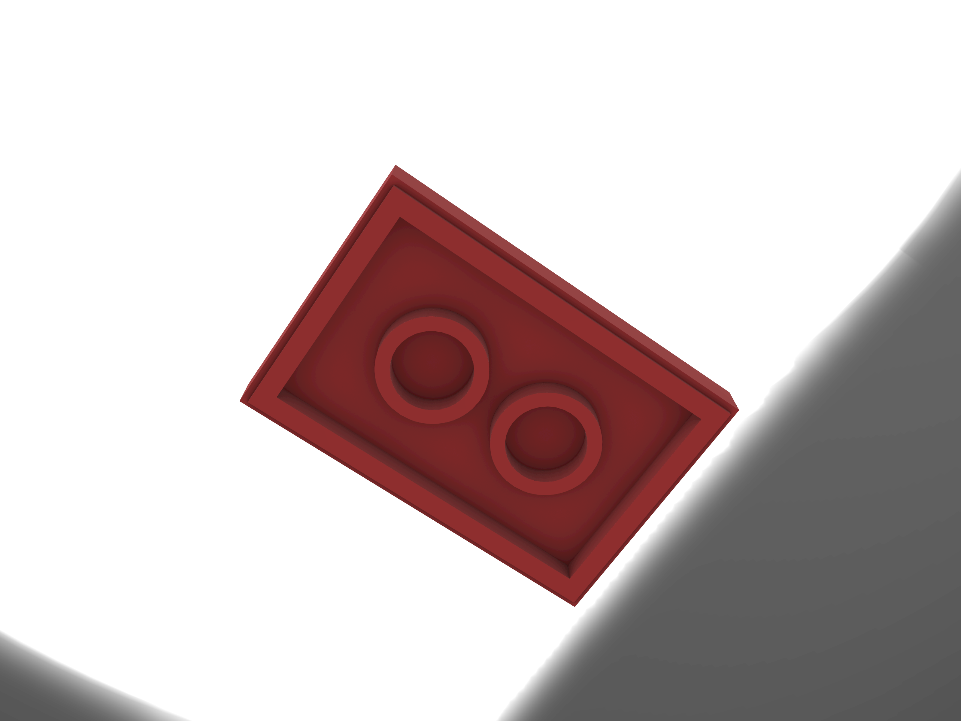 Miniatura 3 do modelo 3D LEGO Flat Tile 2X3