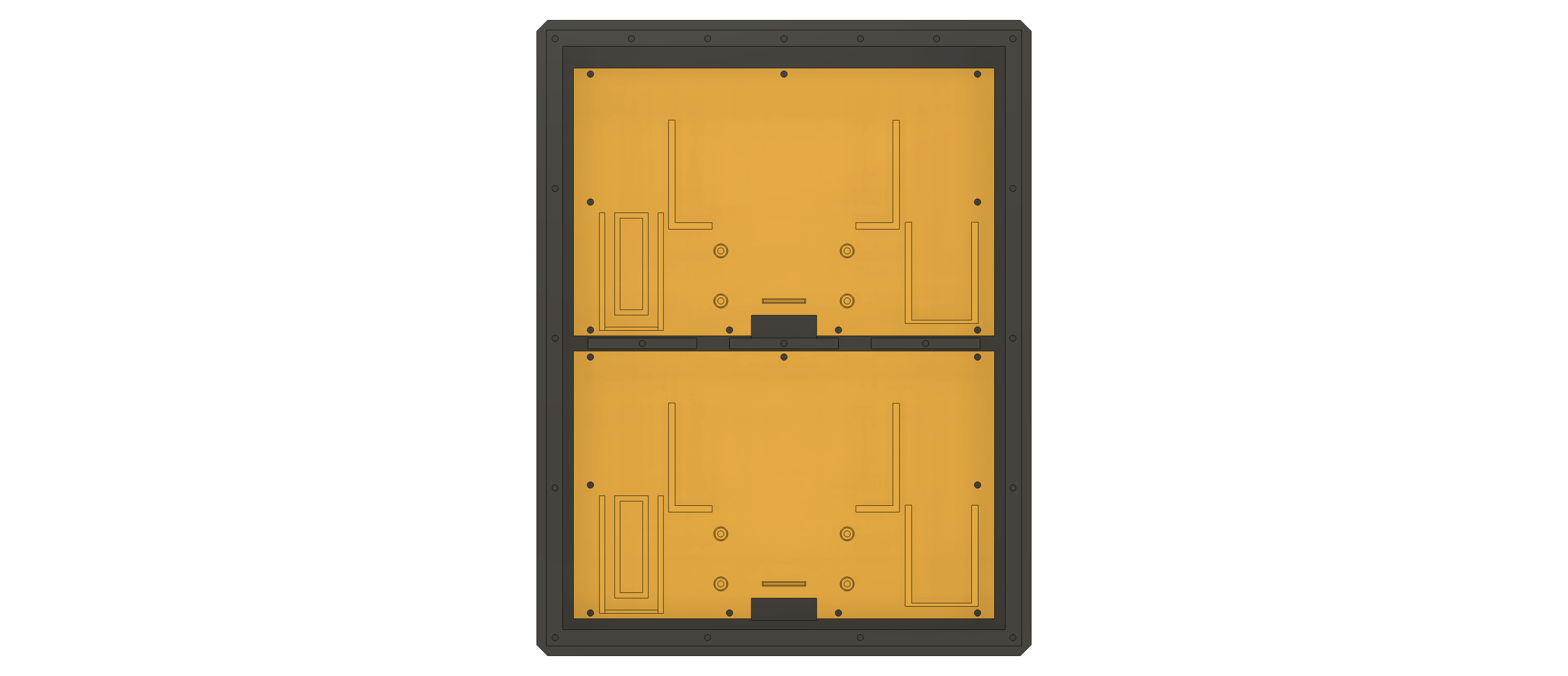 Double WaveShare 7.5" e-Paper case - symmetrical borders — miniatura 15