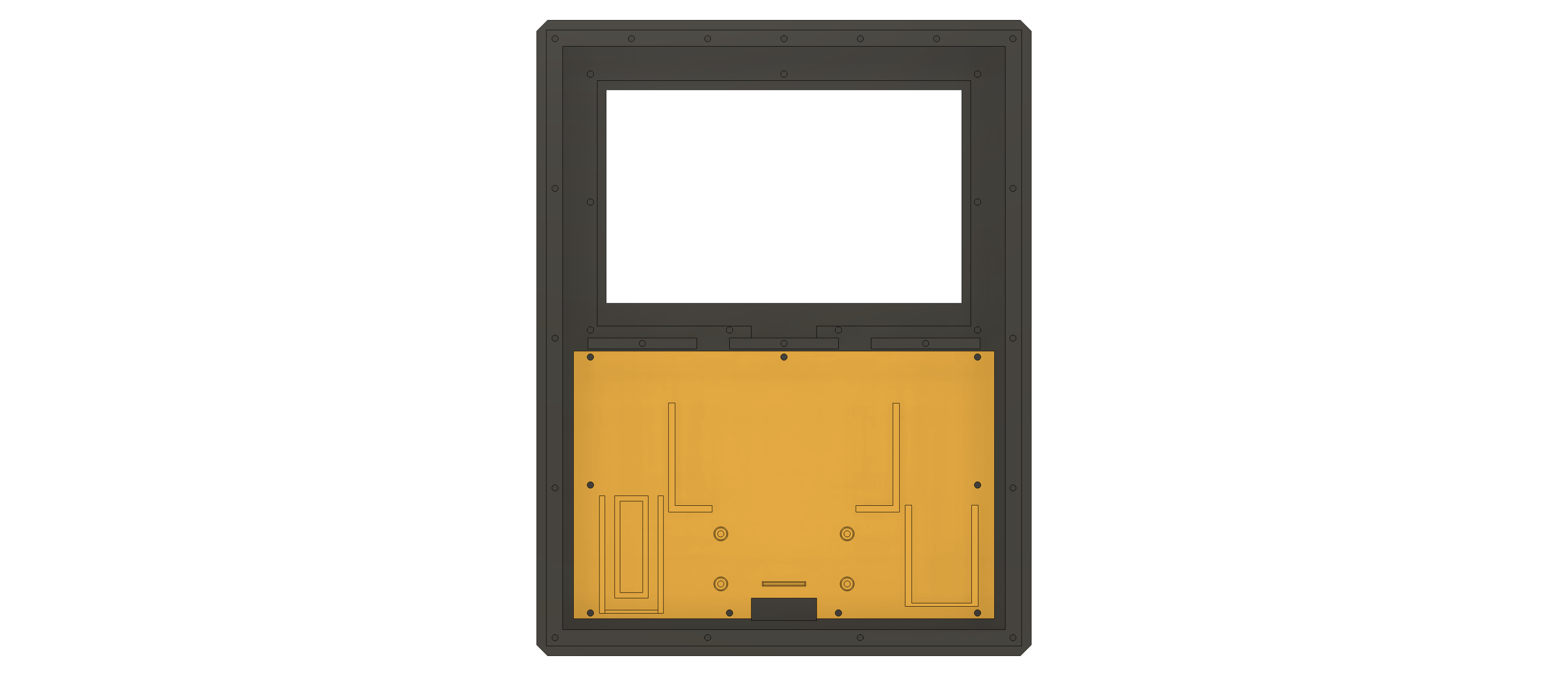 Double WaveShare 7.5" e-Paper case - symmetrical borders — miniatura 16