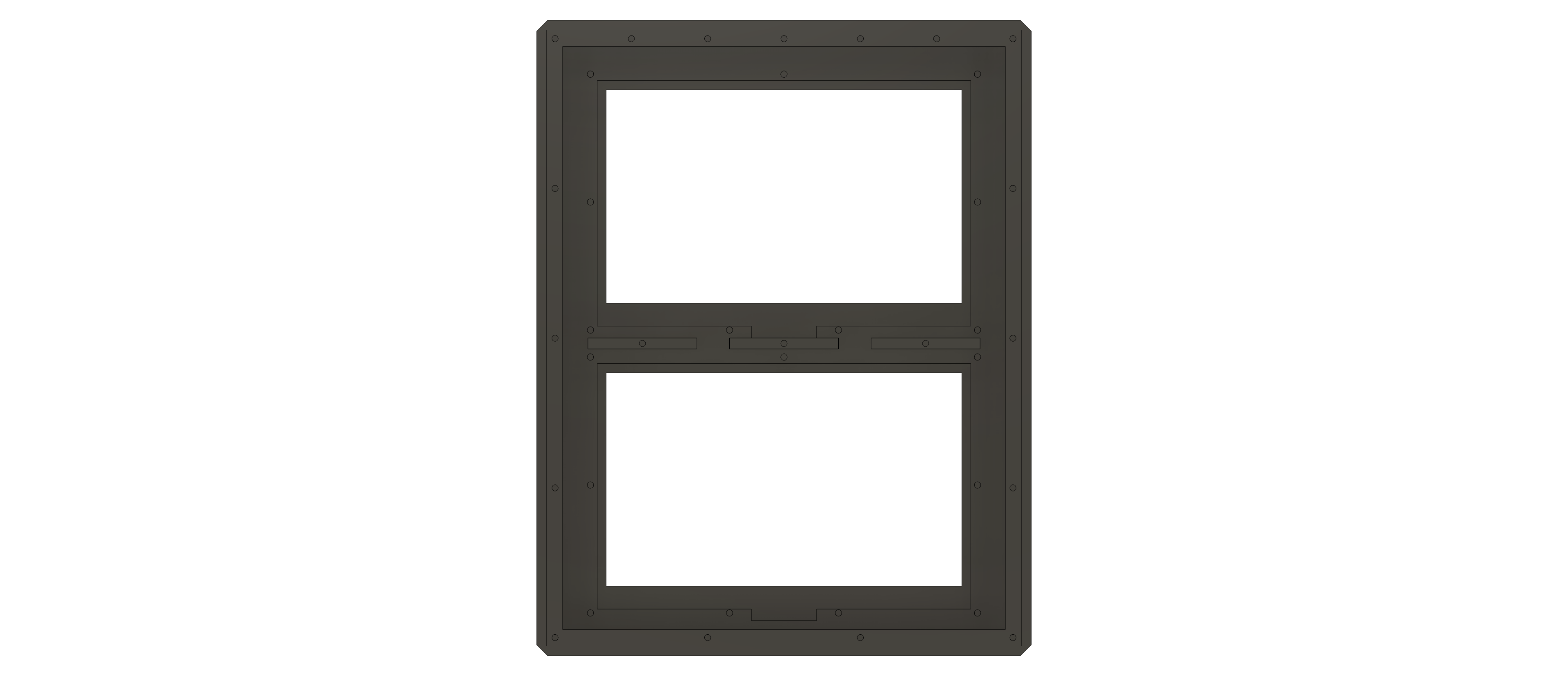 Double WaveShare 7.5" e-Paper case - symmetrical borders — miniatura 19