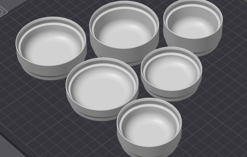 Token trays - round versions