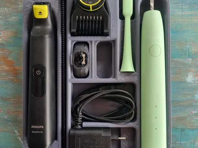 Prototype Case for OneBlade 360 Face PRO electric shaver and Hismile Electric Toothbrush