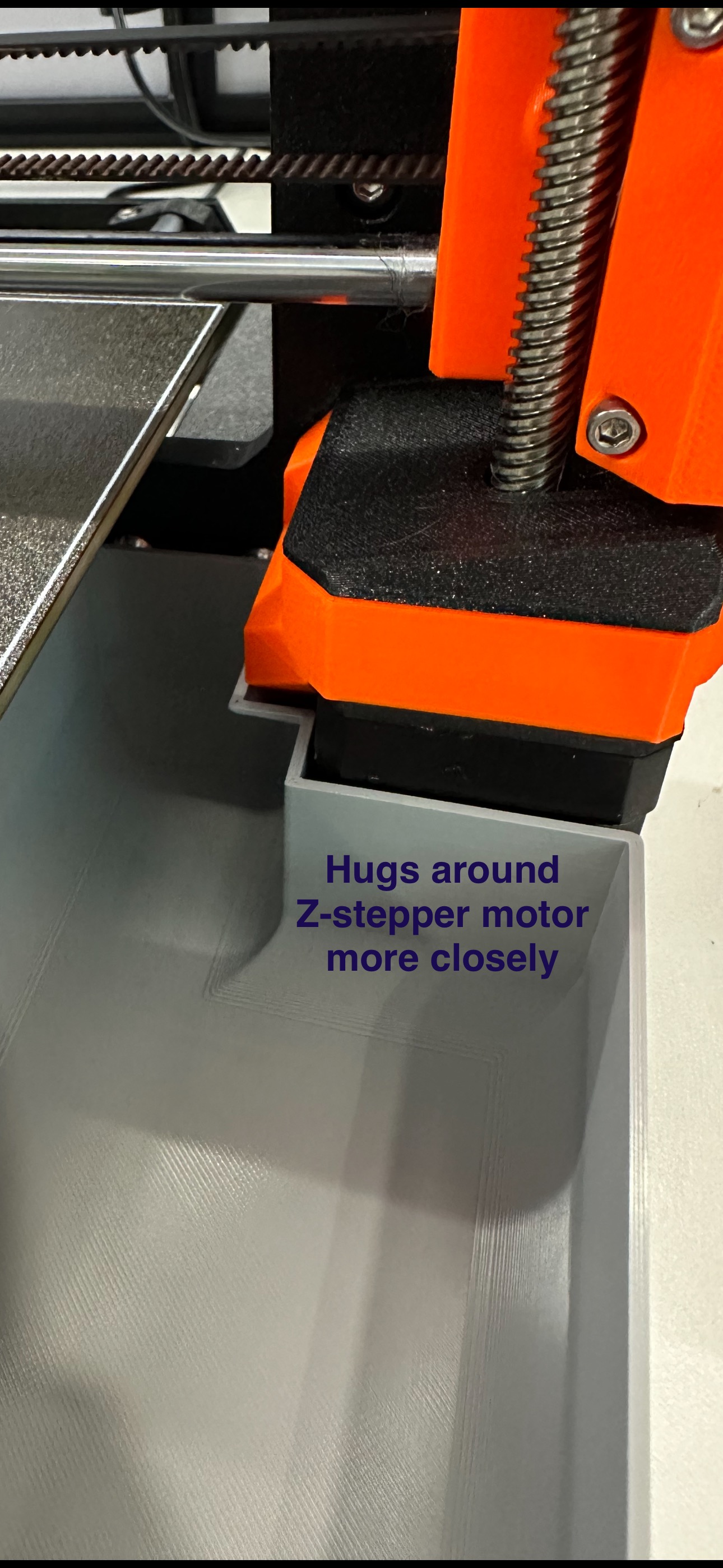 PRUSA MK4/MK4S Bin (Z-Hugger) 3D model thumbnail