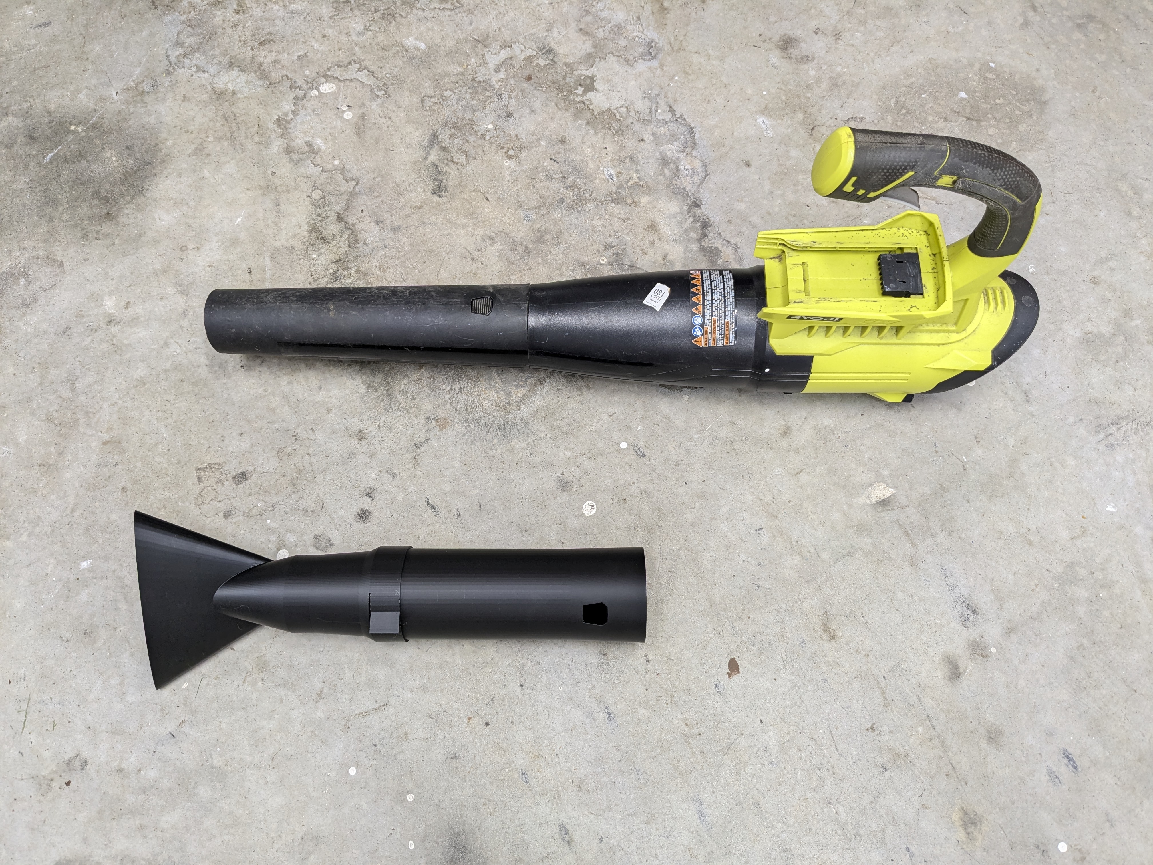 Wide Nozzle for Ryobi 40V Leaf Blower