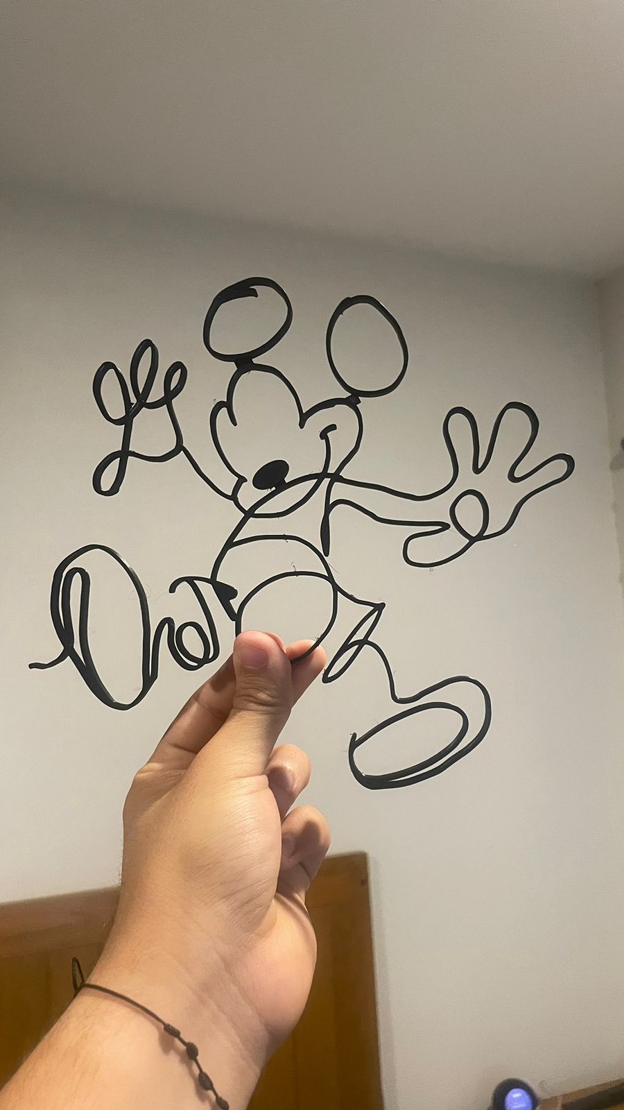 Mickey Mouse Single Line Wall Art by Hopztr Download free STL model