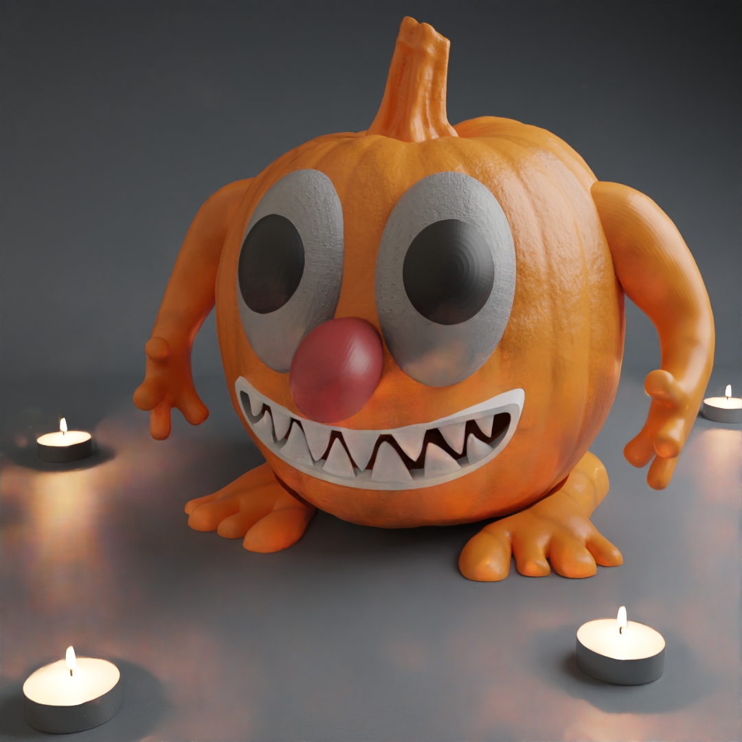 Pumpkin feet, arms, eyes... Halloween