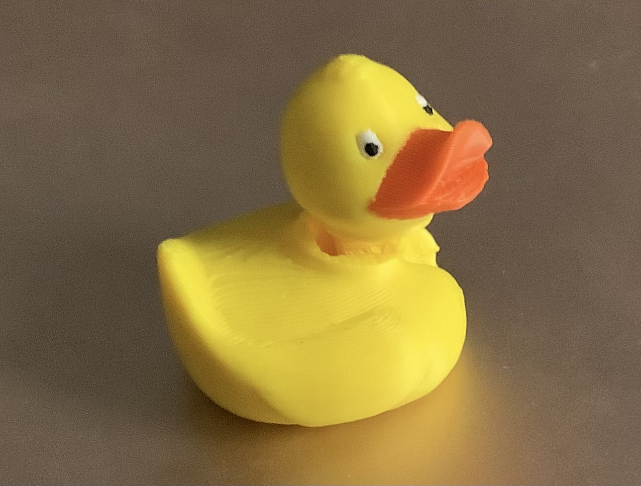cute duckling: jointed, print-in-place, posable.