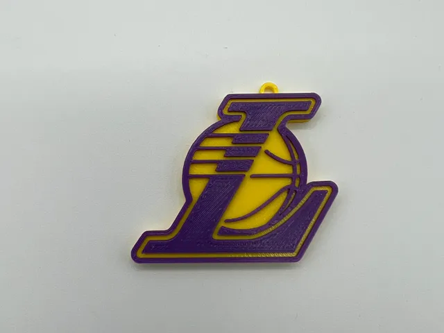 La Lakers Logo and Keychain