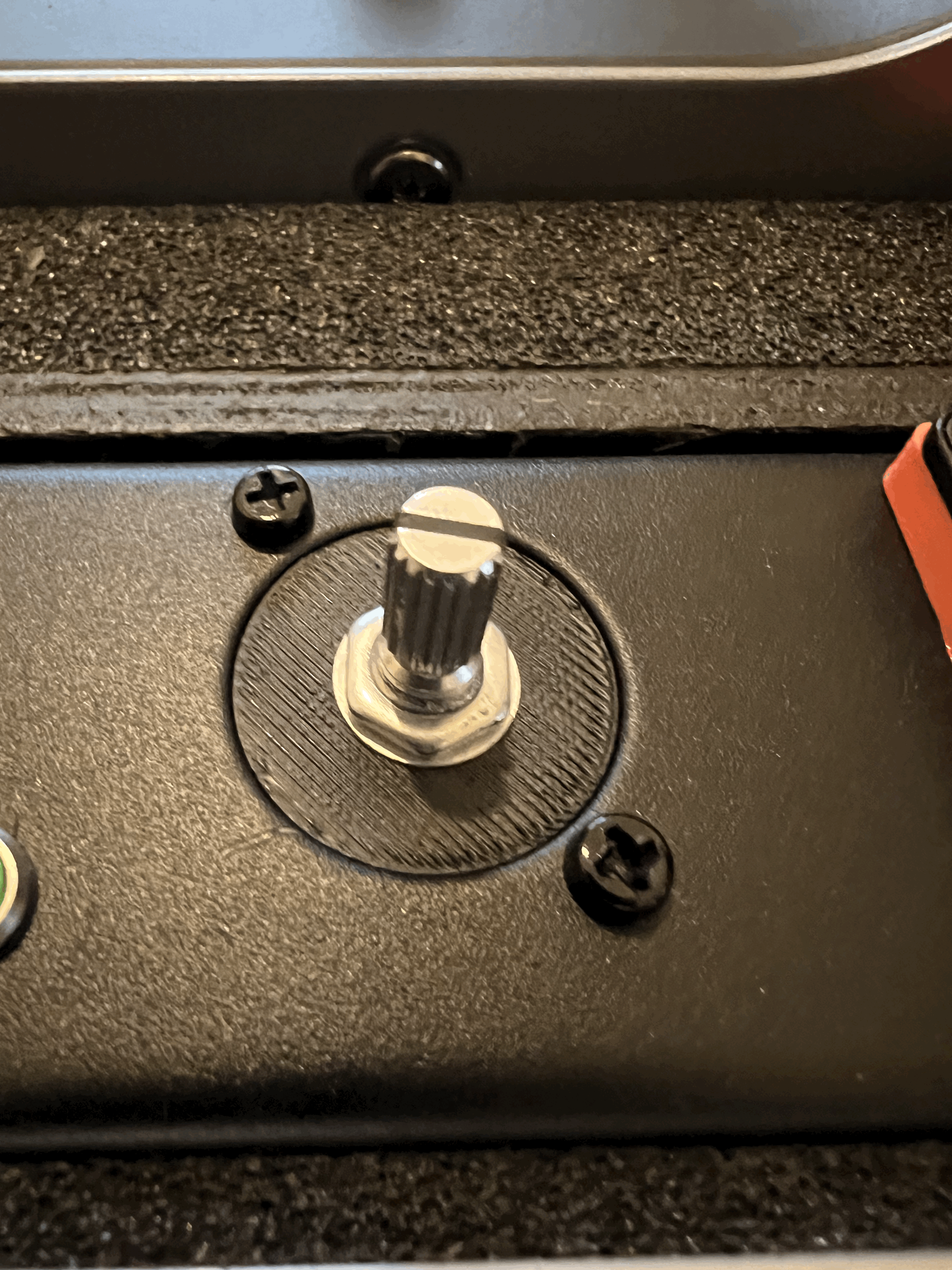 Rack panel encoder mount