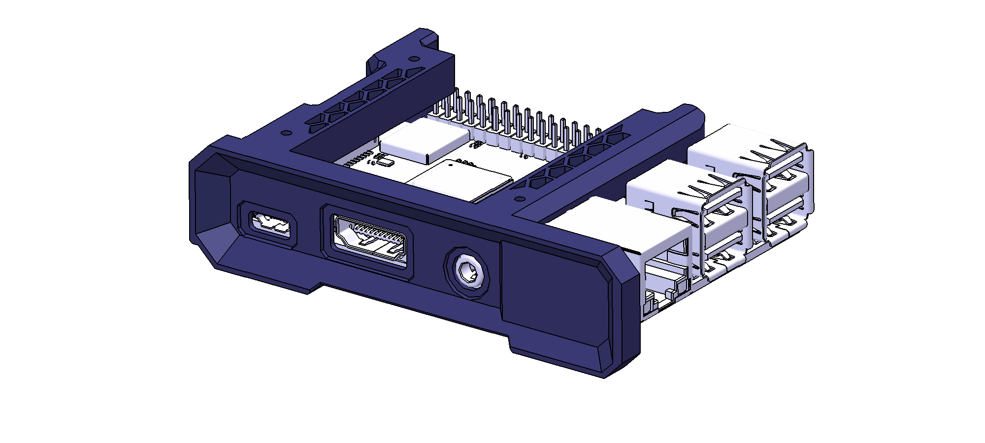 Raspberry Pi Case - Pi3 and Pi4 Mount