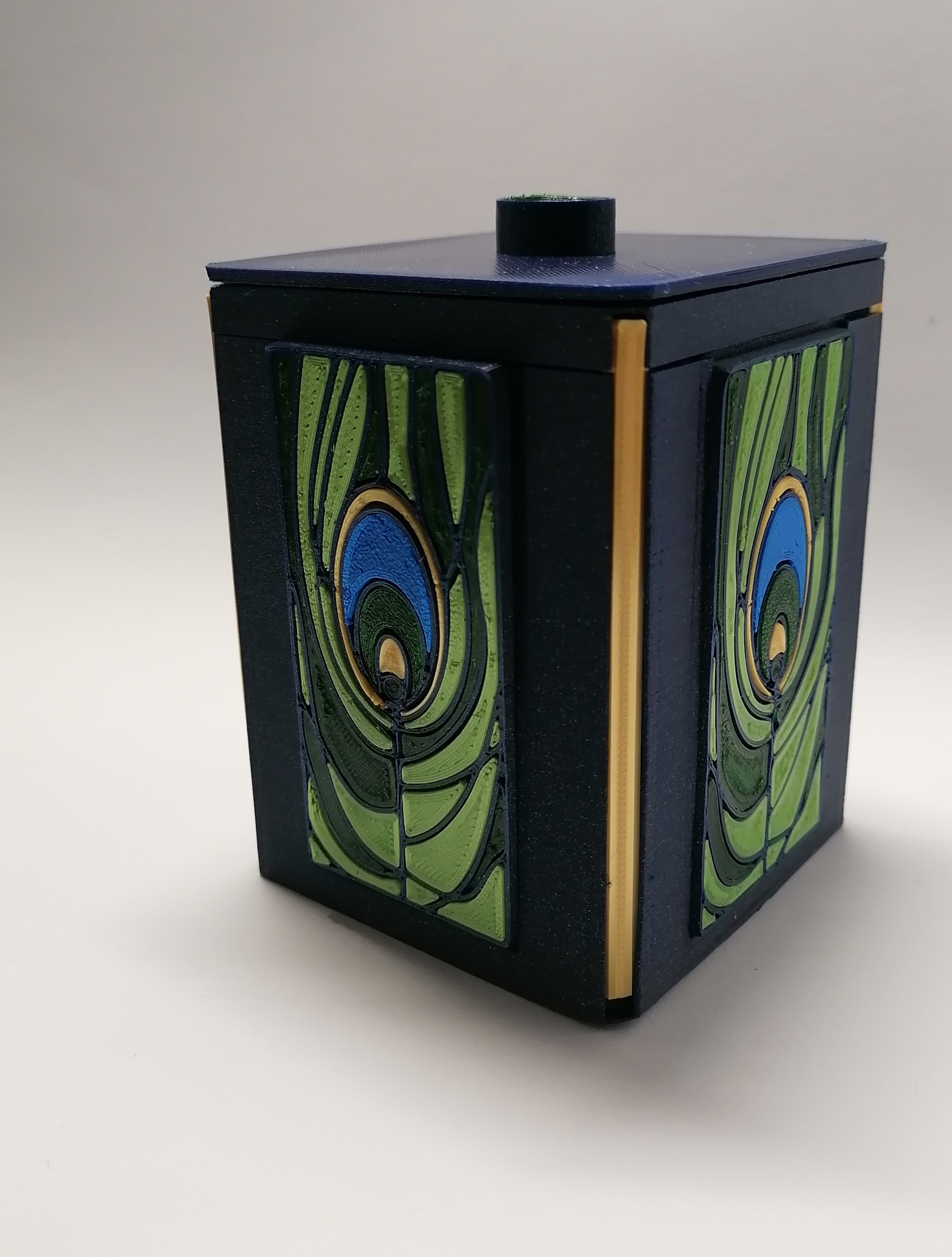 Gift box peacock feather/Dárková krabička paví pero