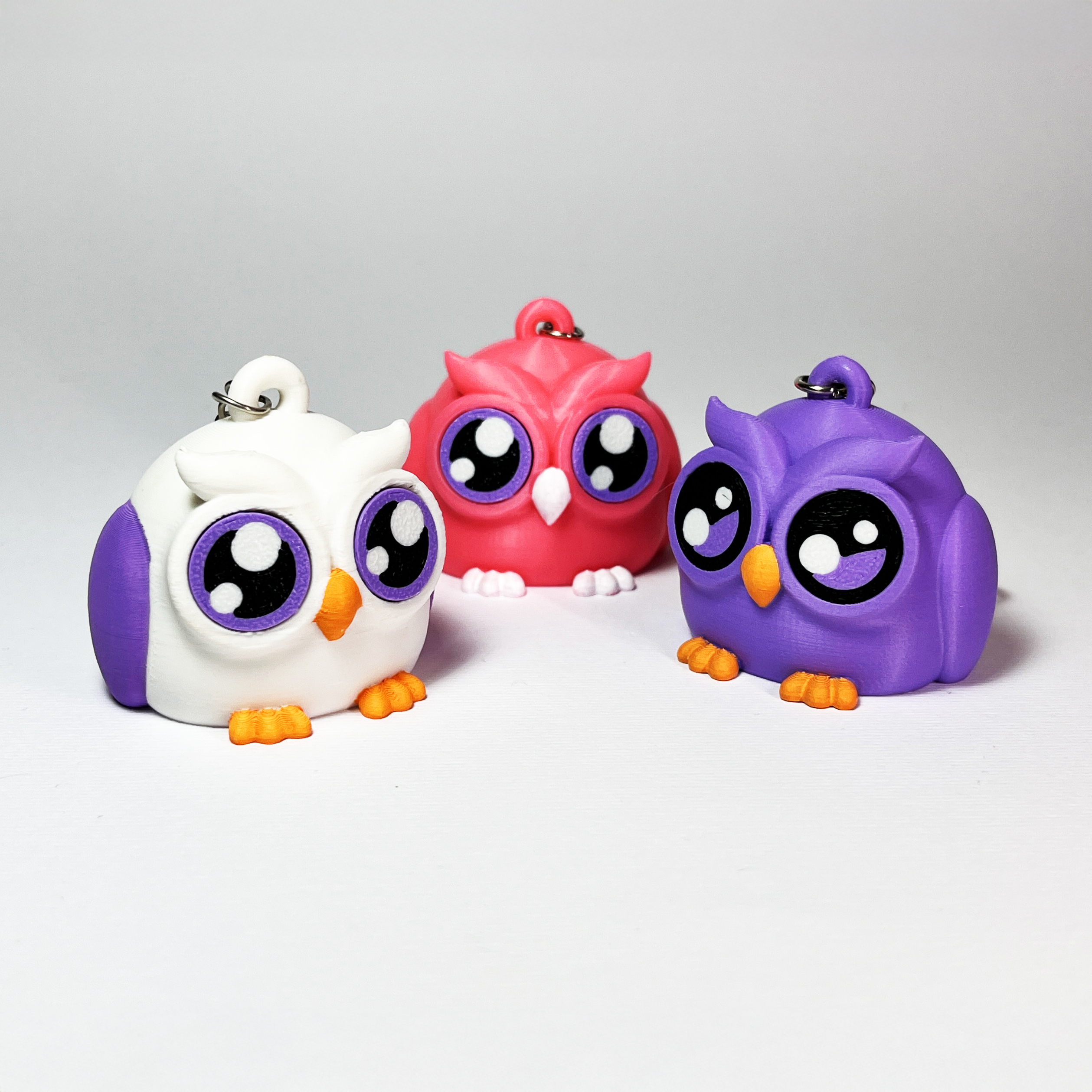 Kawa-eyes Owl Keychain & Fidget! 4 Halloween — miniatura 5