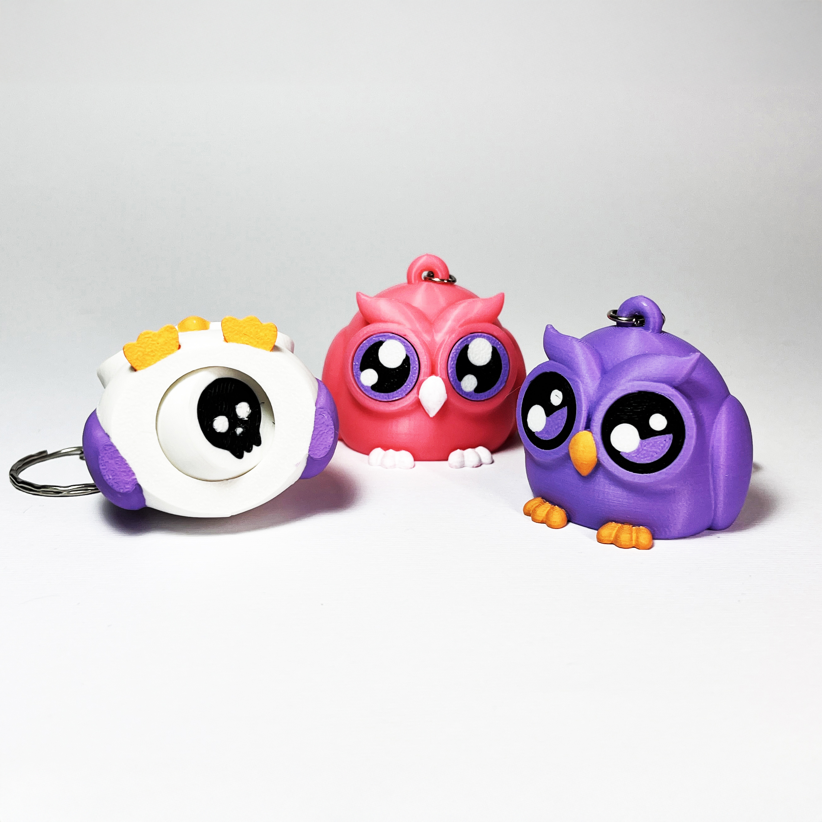 Kawa-eyes Owl Keychain & Fidget! 4 Halloween — miniatura 3