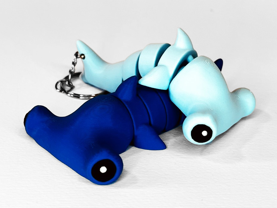 Cute Flexi Hammerhead Shark (Toy, Keych. & Magnet)