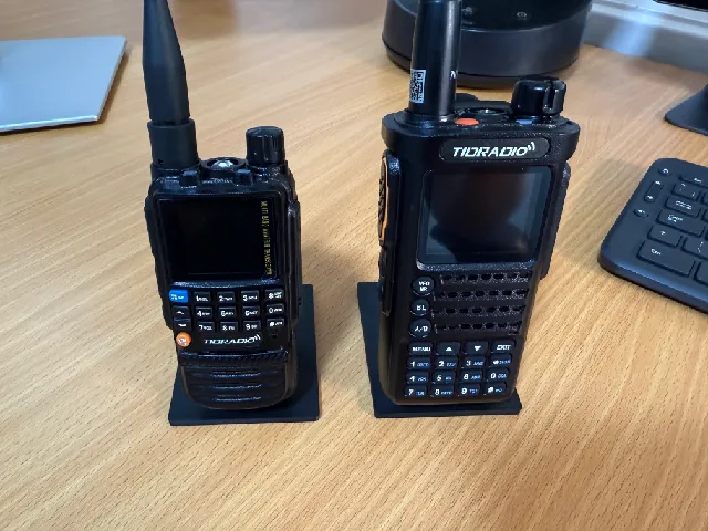 Stand for handheld scanner or two-way radio