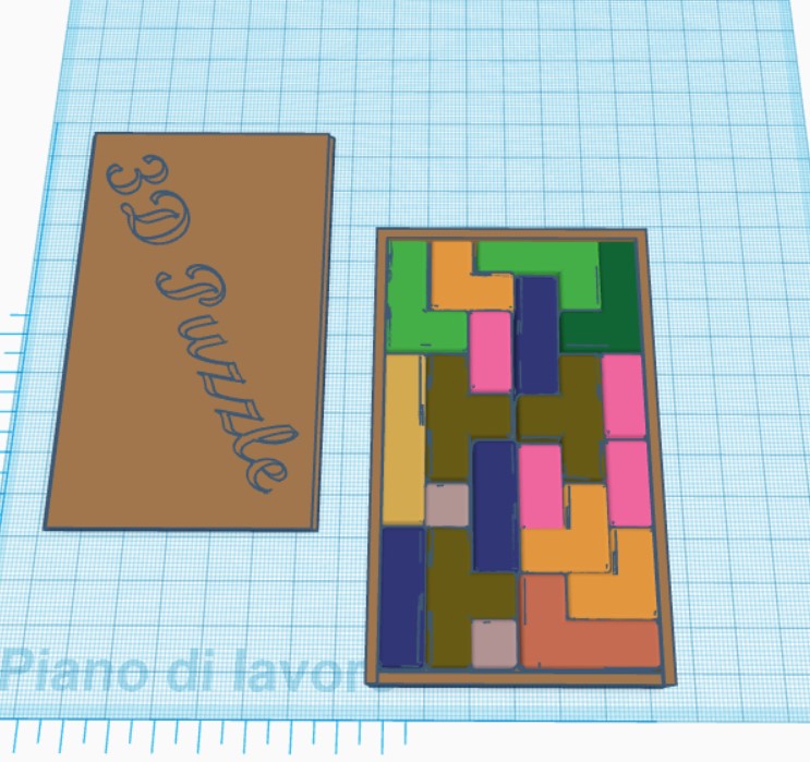 Miniatura 2 do modelo 3D Mini Tetris Puzzle