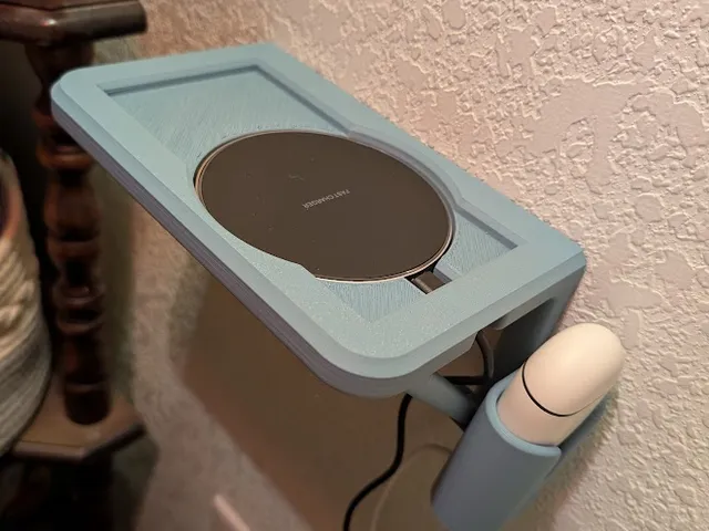 Google Pixel 9 Pro Fold Wireless Charger Shelf with Pixel Buds Pro Attachment