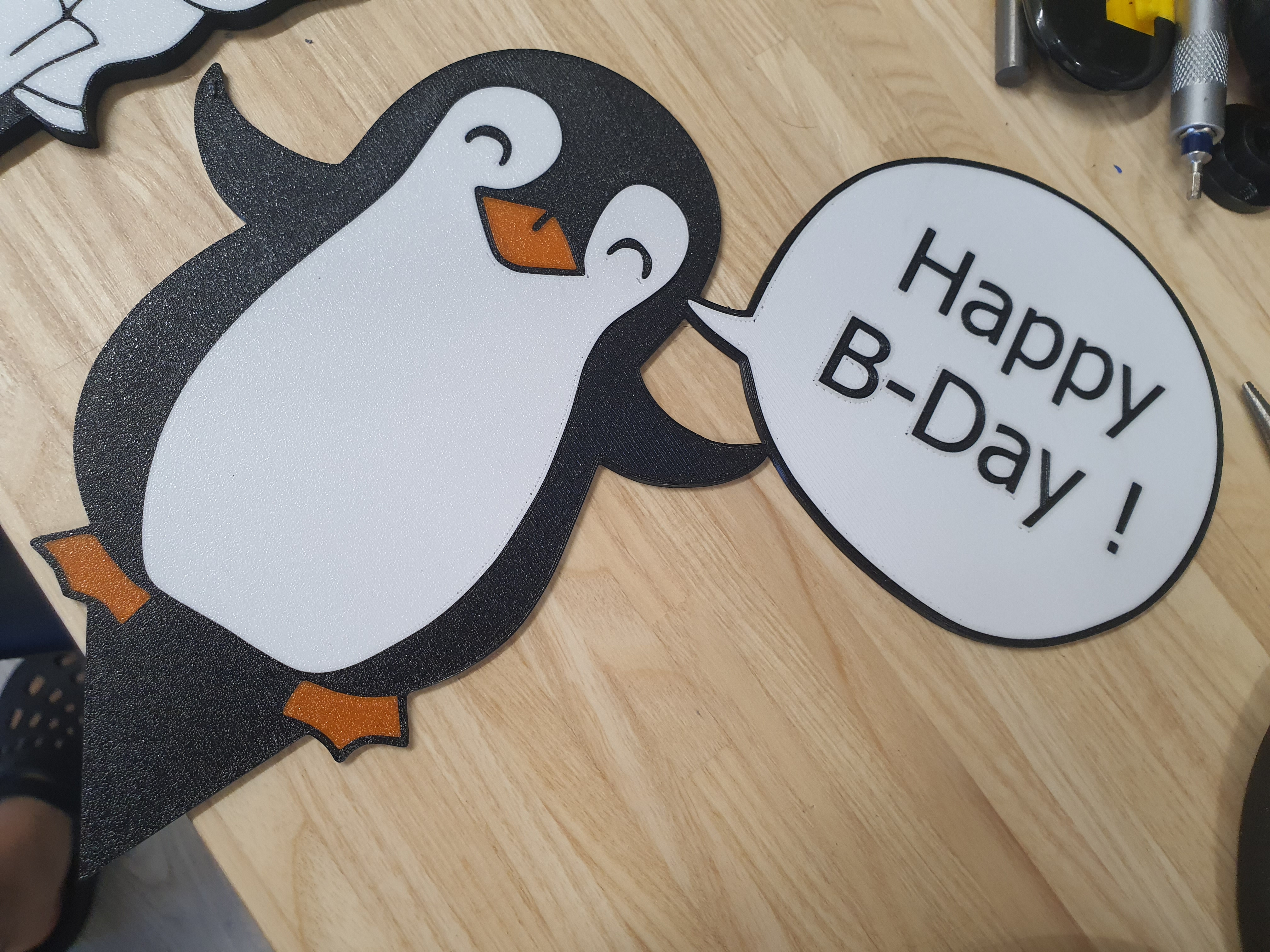 Pinguin cake topper