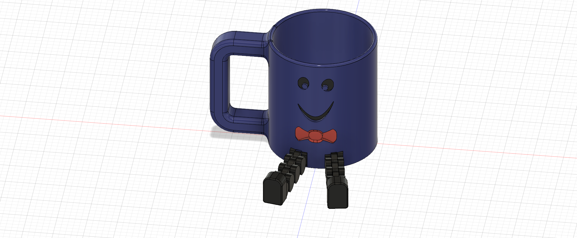 happy Cup / Tasse mit beweglichen gelenk beinen