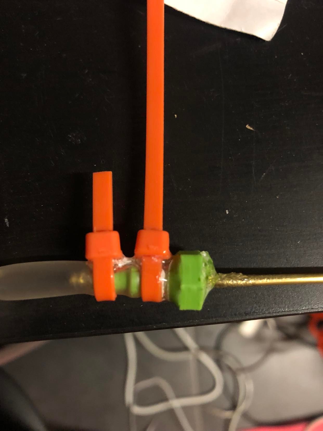 4mm ID hose to 2mm OD tube adapter (for laser air assist)