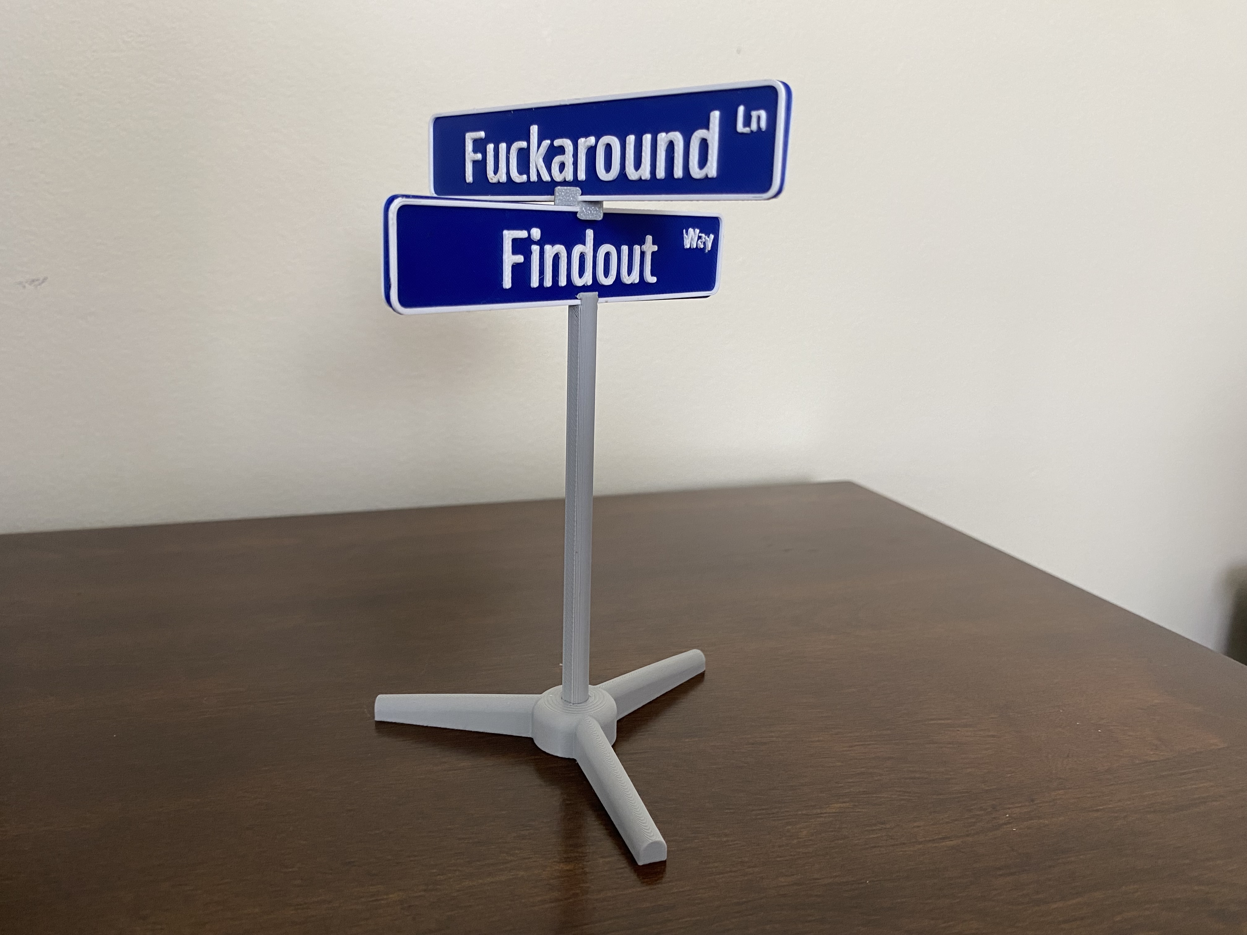 F around and find out street sign (Quick Print)