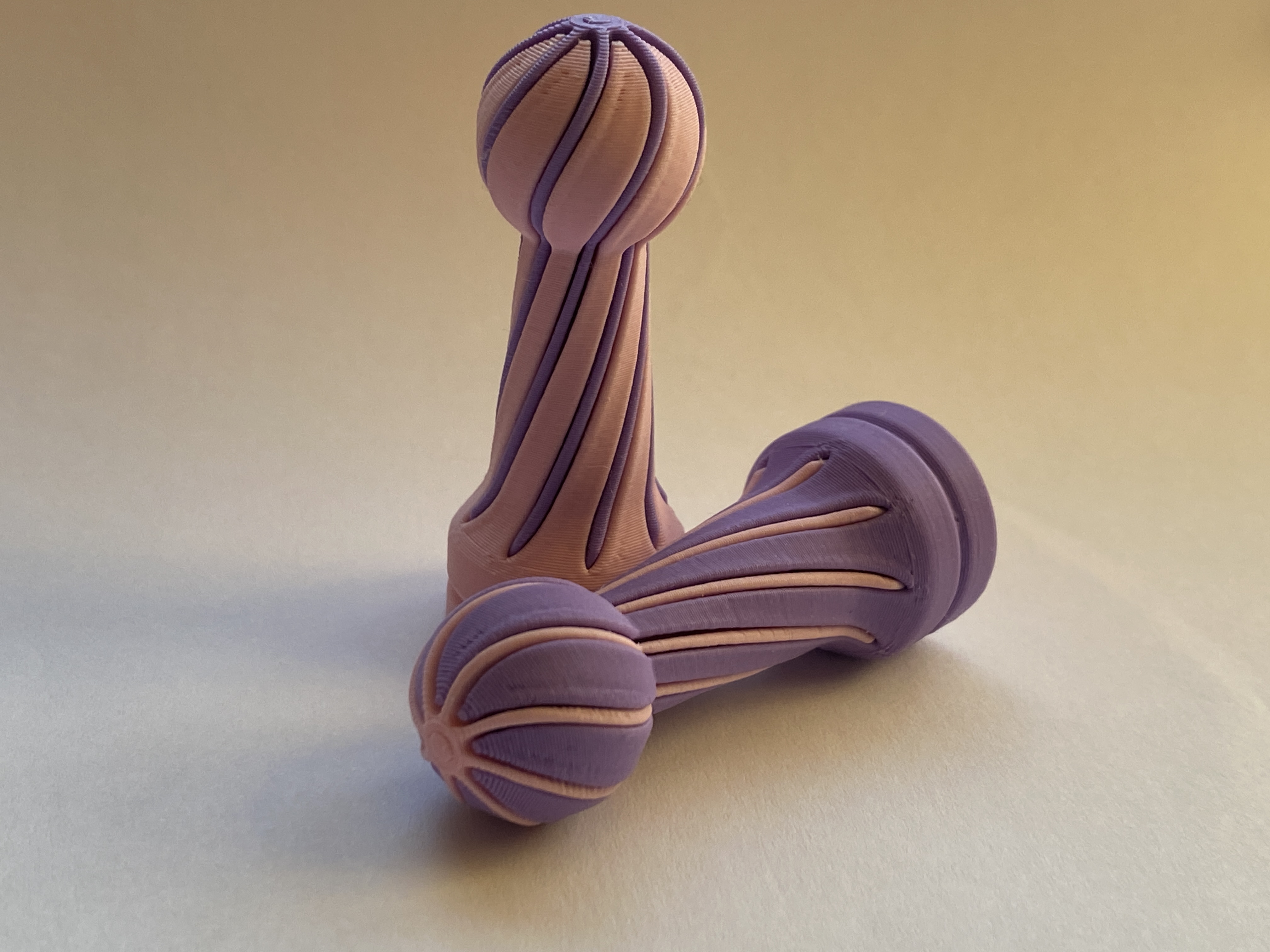 Two color chess pawn