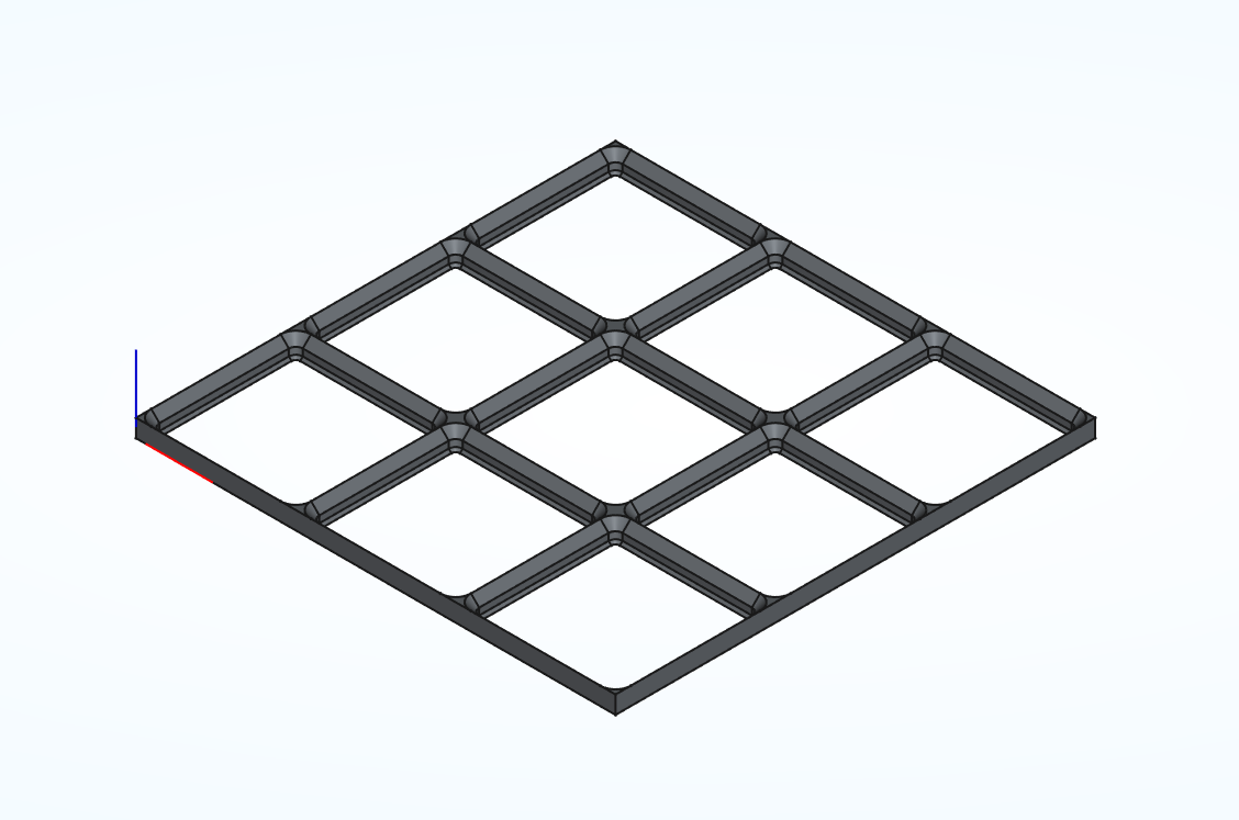 Gridfinity FreeCAD baseplate