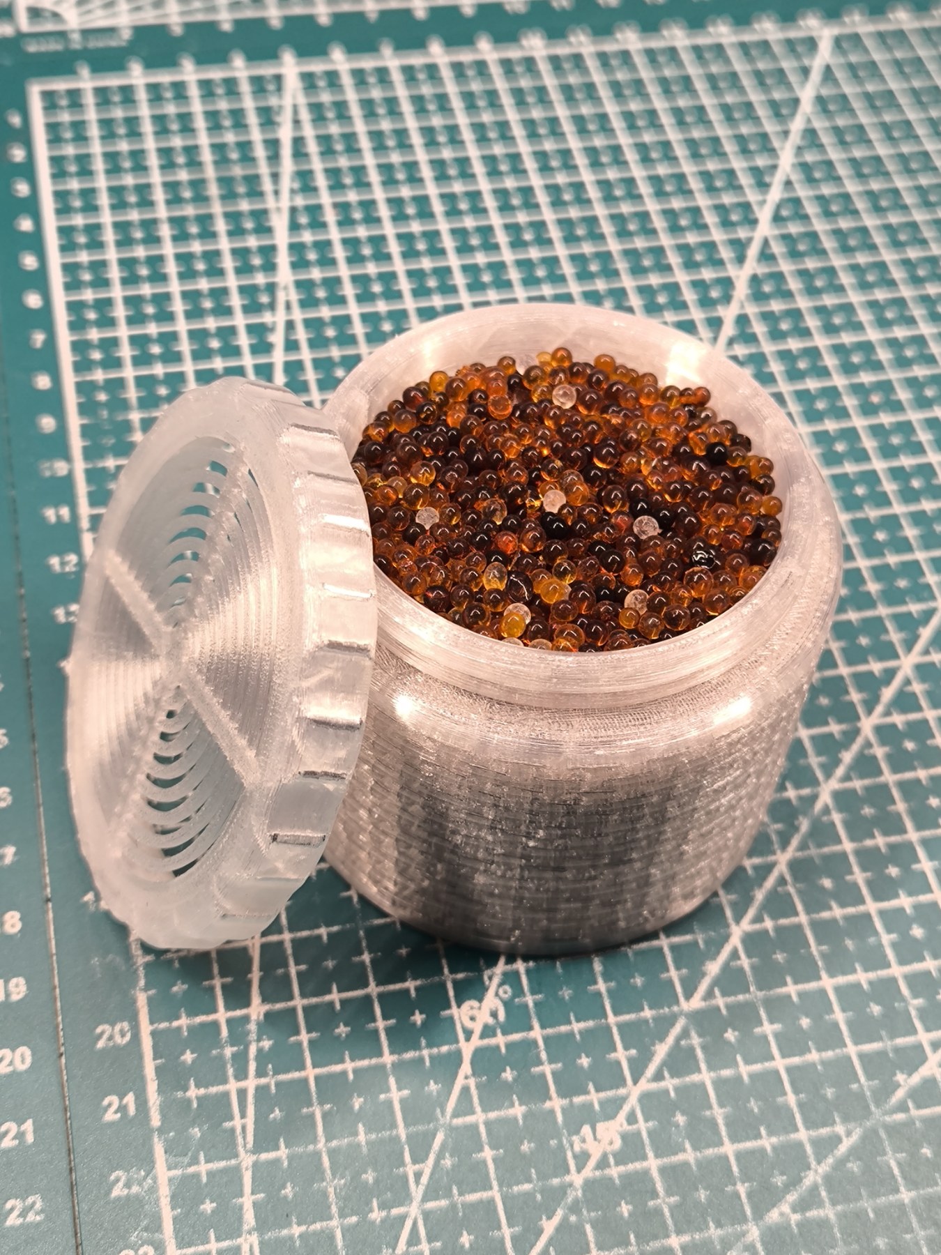 Desiccant jar for filament spool: 6 Types, 2 Sizes