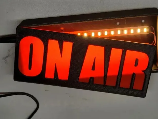 On Air sign, dual color, single extruder