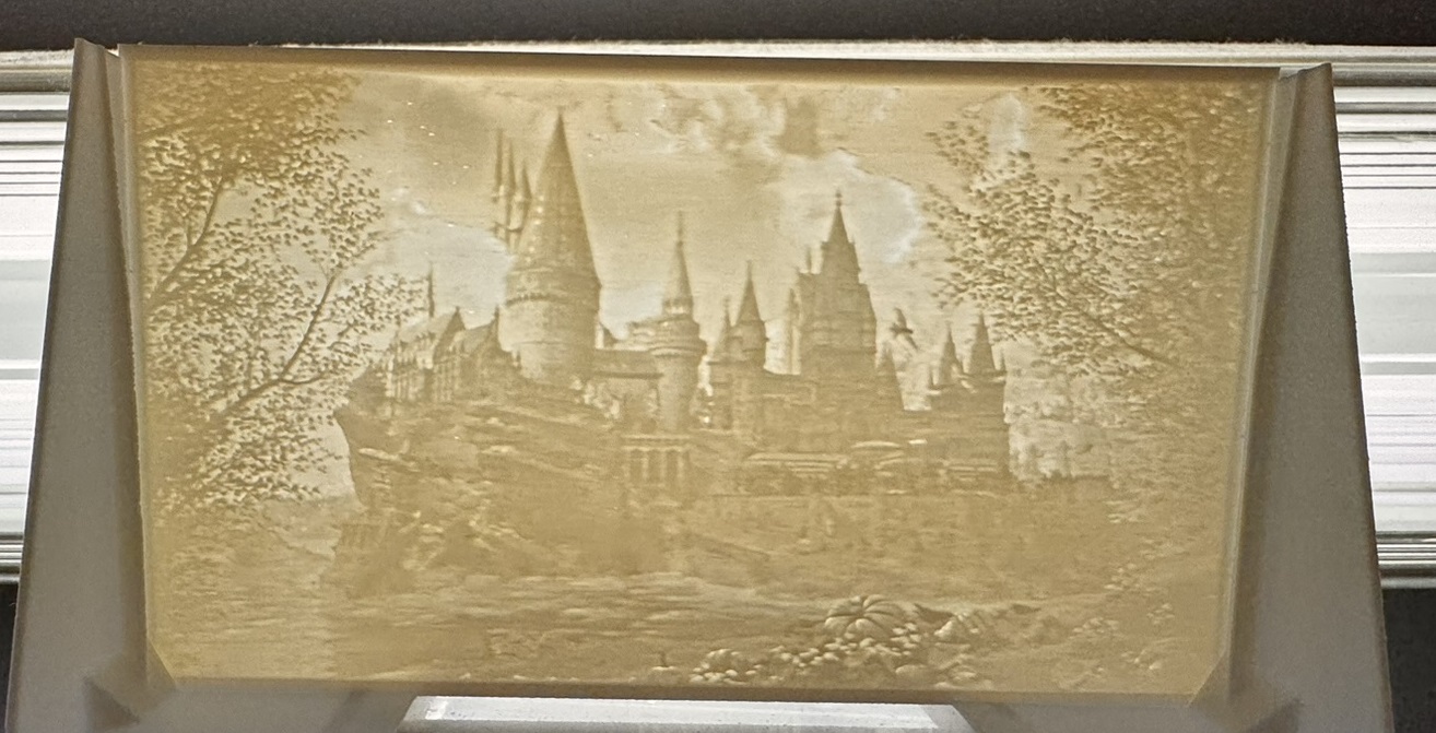Hogwarts Castle Lithophane