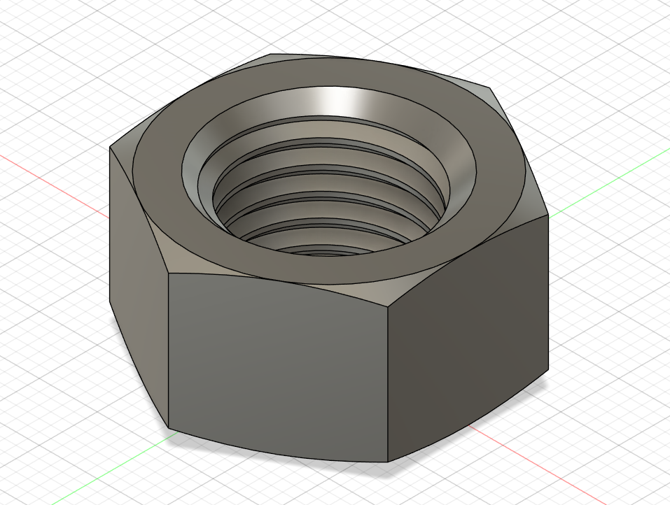 M16x2 Screw and nut