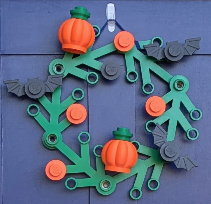 Fall "Lorgo" Wreath Accessories (lego-like) 3D model thumbnail