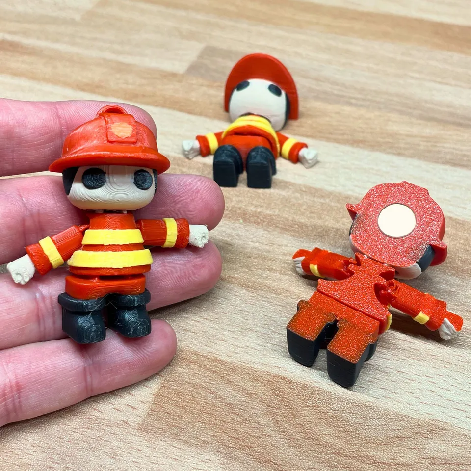 3D Printable Mini Flexi Firefighter by Brandon Santana | Download free ...