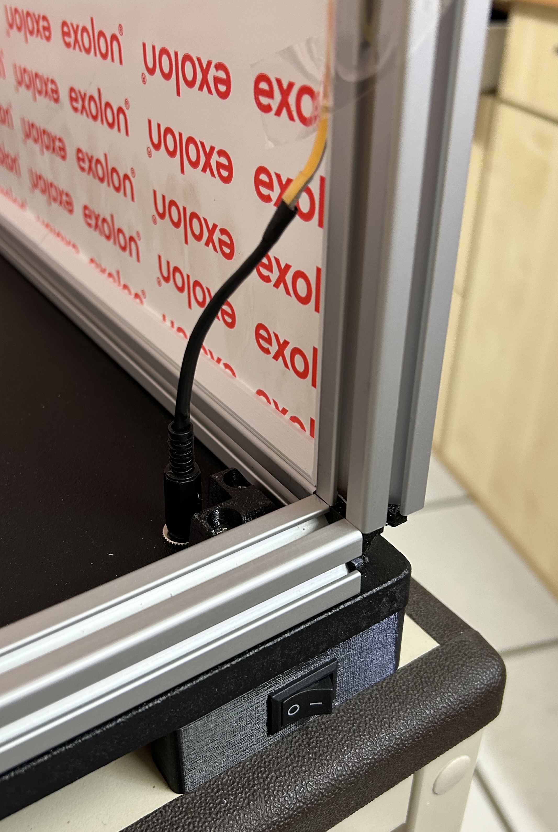 The HomeCube - Base Foot Corner for Power Switch and Cable Protection Cover