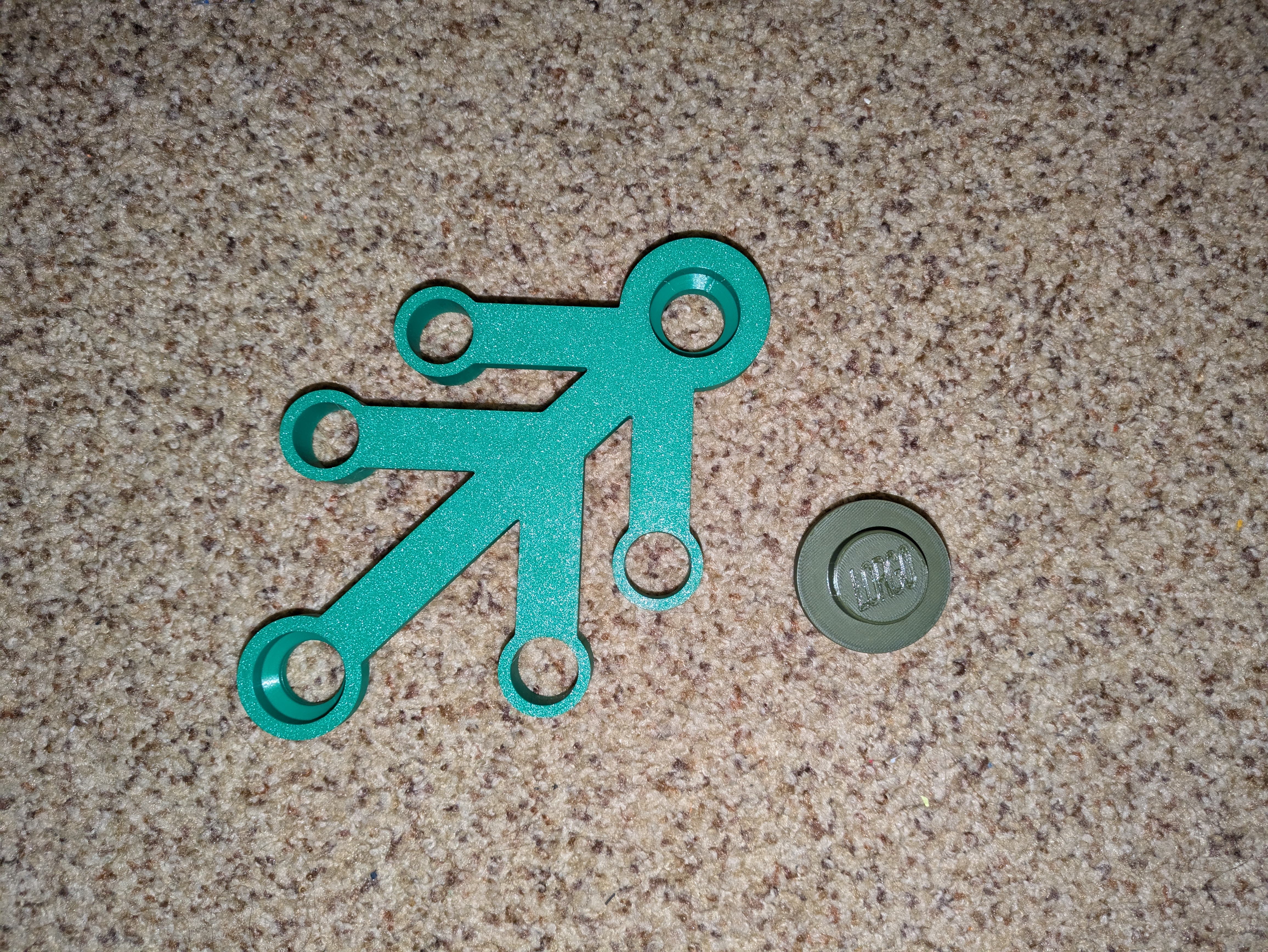 Lego Wreath and Stud - Printability Adjustment 3D model thumbnail