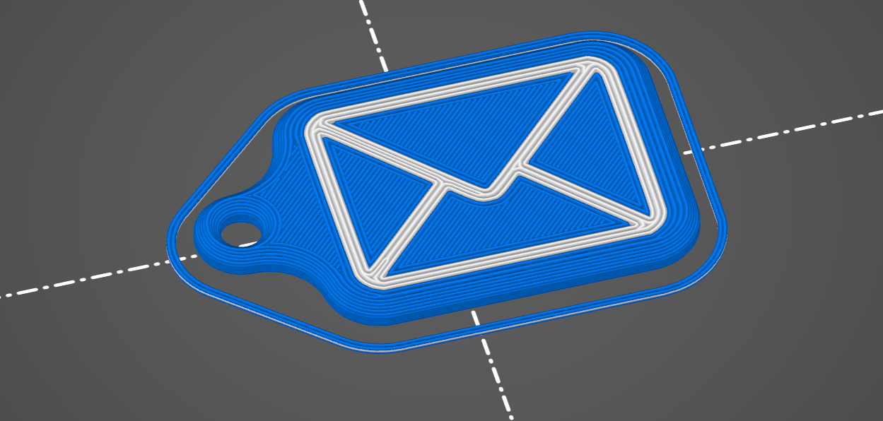 Miniatura 2 do modelo 3D Mailbox keychain