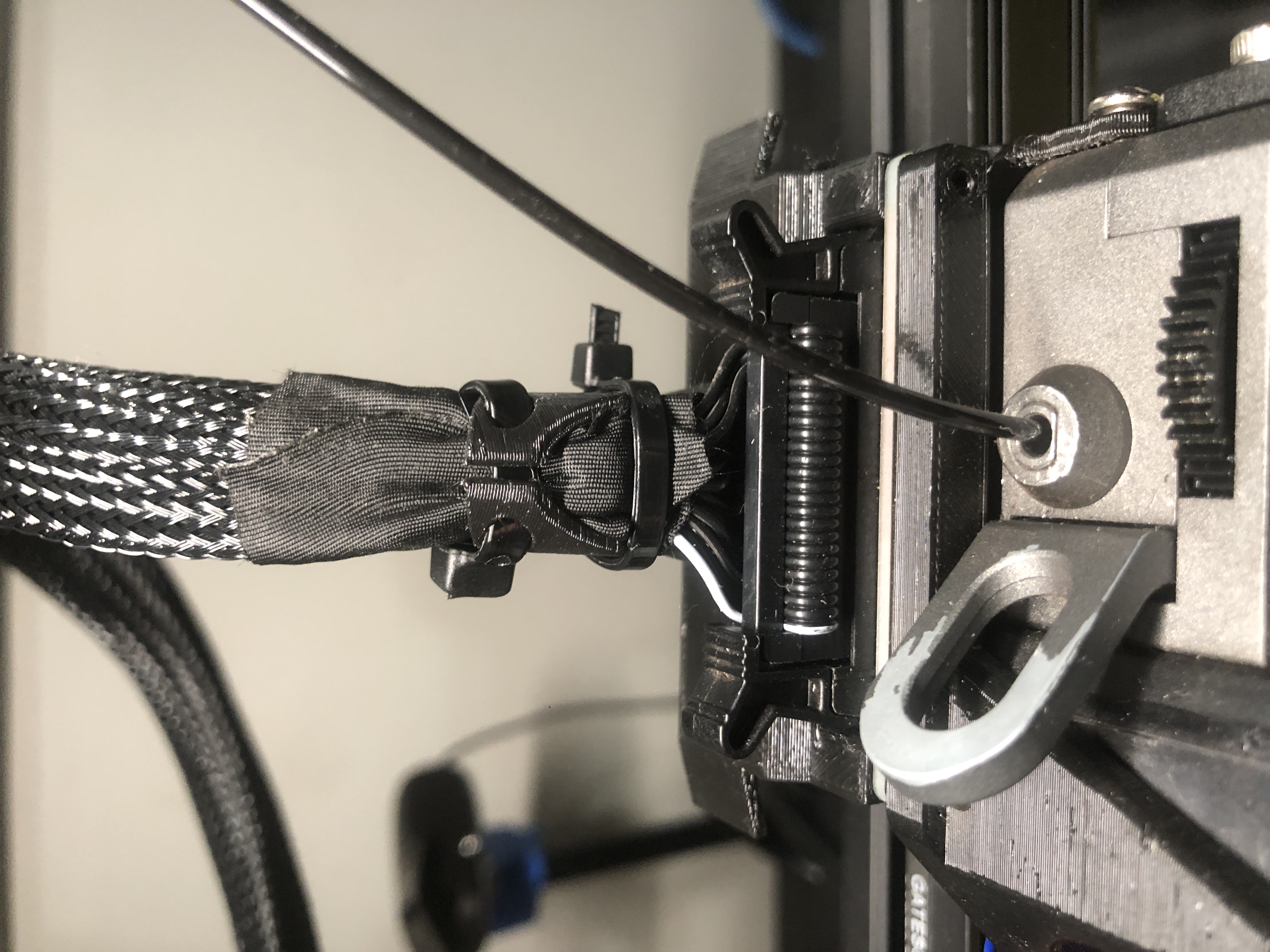 Extruder Unflatted Cable Management Ender 3 S1 Pro  - Best Solution So far